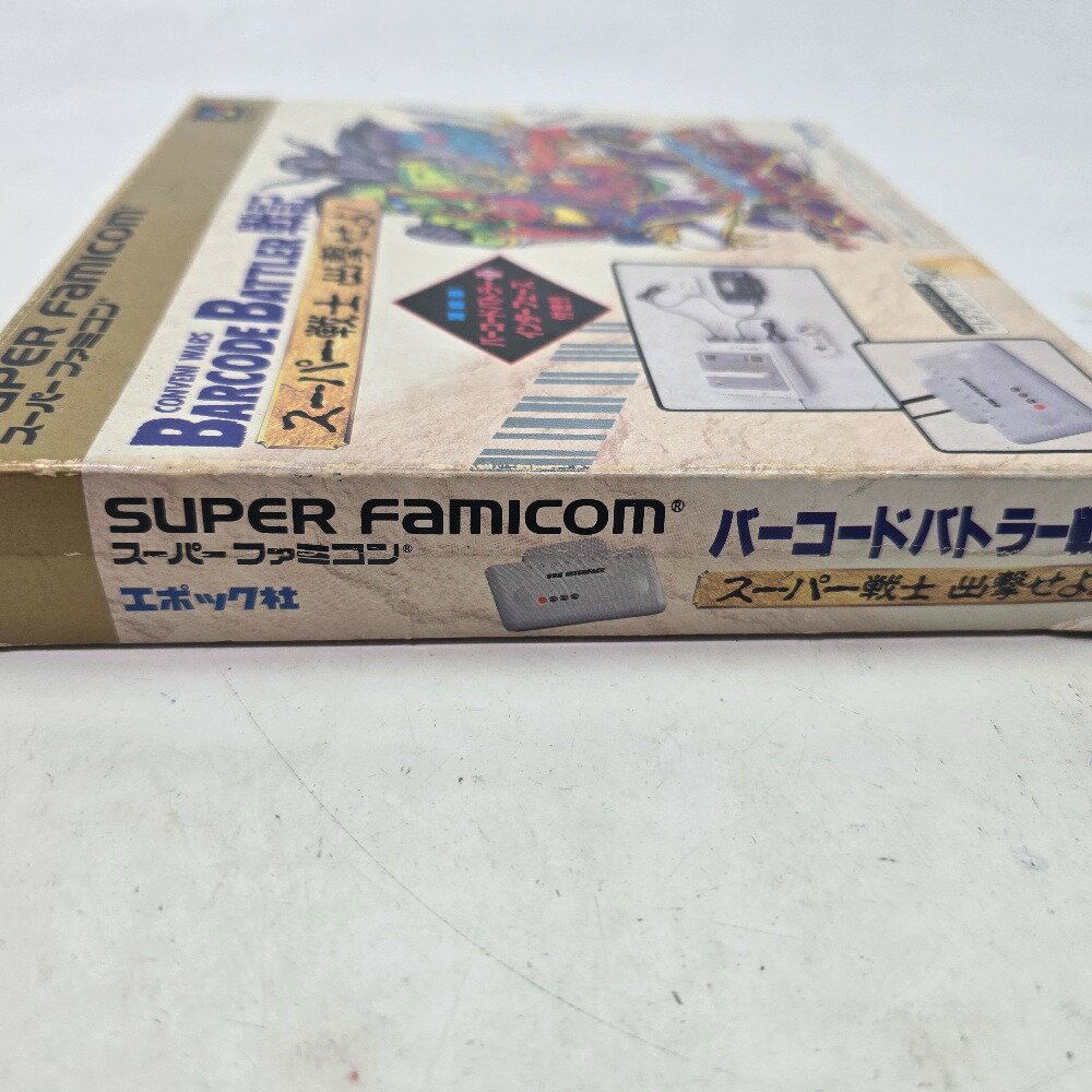 【中古】 〇 スーパーファミコン ゲームソフト BARCODE BATTLER 戦記 スーパー戦士 出撃せよ! 未動確 ジャンク品 01w-4450 【結城店】