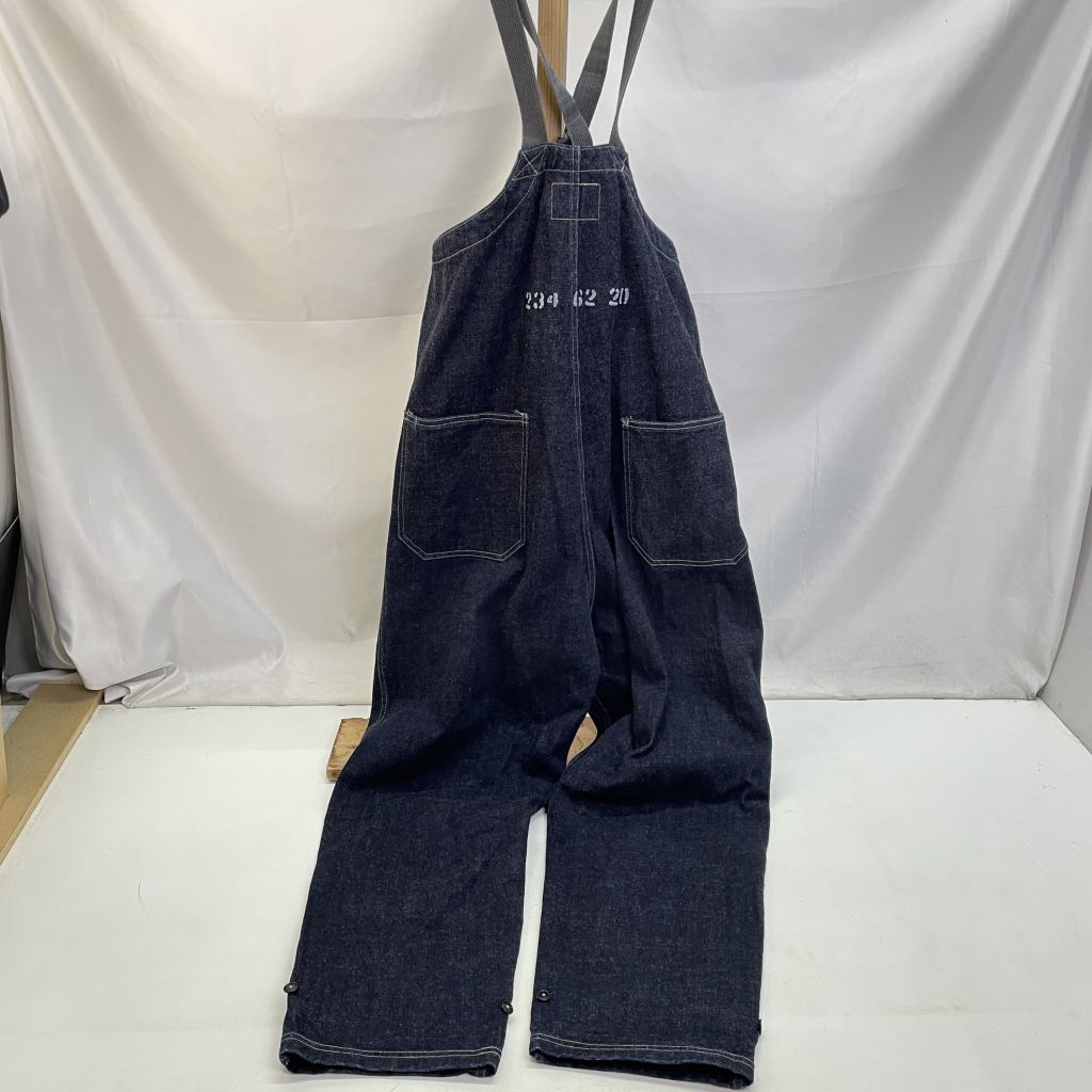 【中古】 COLIMBO コリンボ Old Midshipmen’s Bib Overall “Nameless Naval Personnel” ブルー サイズXL 日本製 メンズ オーバーオール コットン 01w-5242 【結城店】