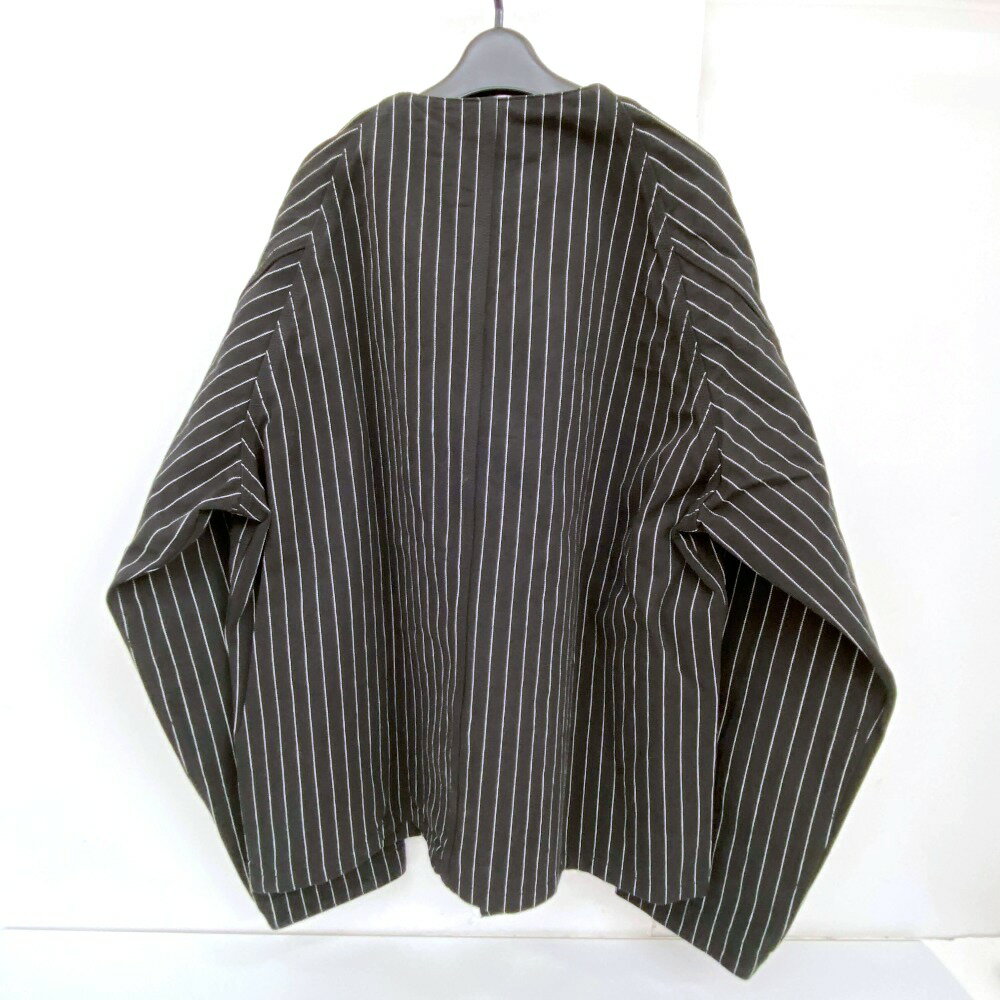 【中古】 Shott ショット STRIPE ENGINEER JACKET ストライプエンジニアジャケット ブラック メンズ アメカジ アウター タグ付き 美品 03w20878 【入間店】