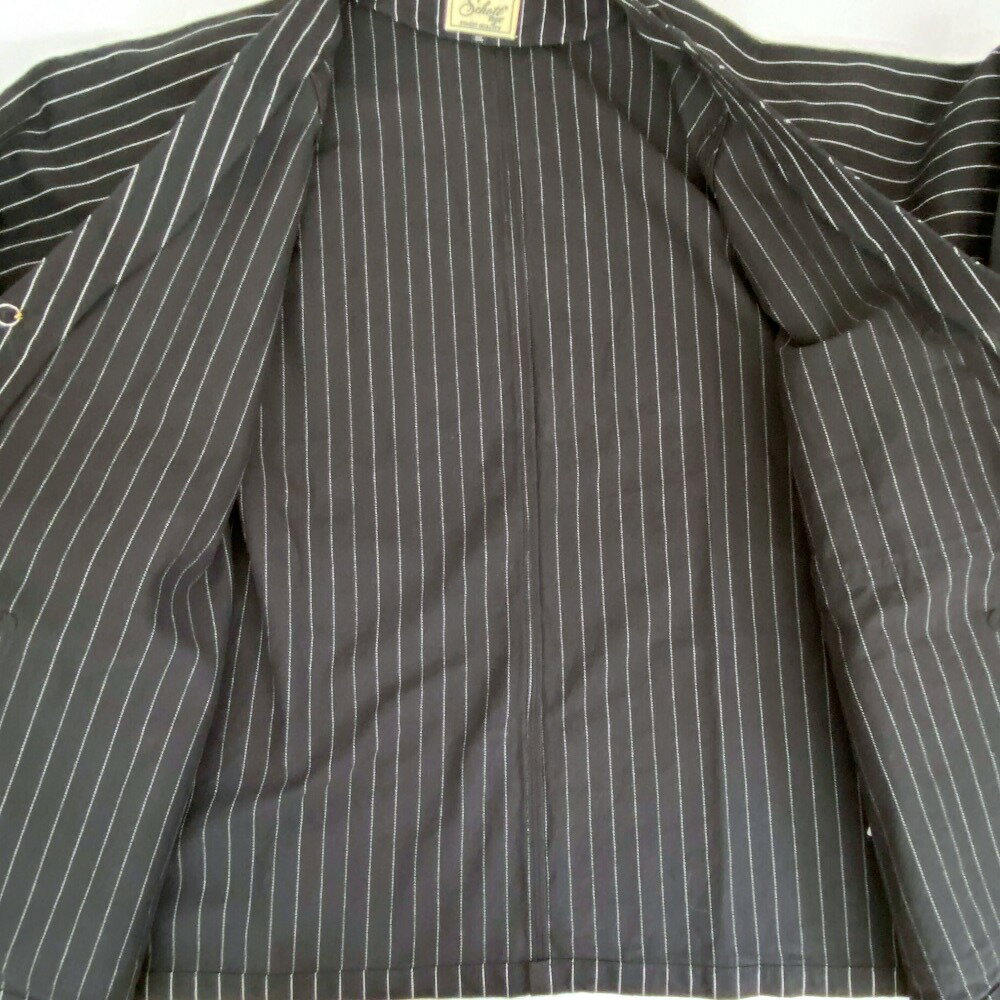 【中古】 Shott ショット STRIPE ENGINEER JACKET ストライプエンジニアジャケット ブラック メンズ アメカジ アウター タグ付き 美品 03w20878 【入間店】