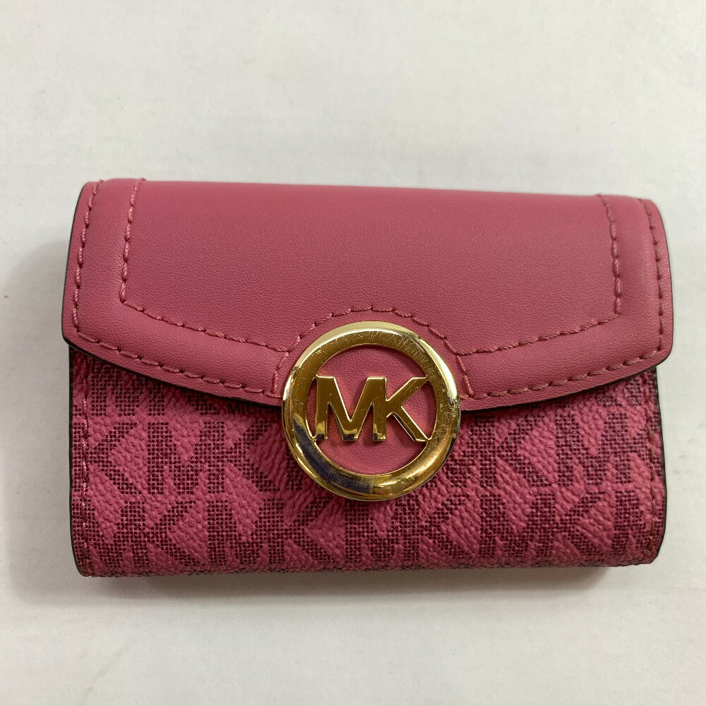 MICHAEL KORS キーケース ケース付きブラウンピンク 新品 MICHAEL KORS キーケース コインケース付きブラウンピンク 新品