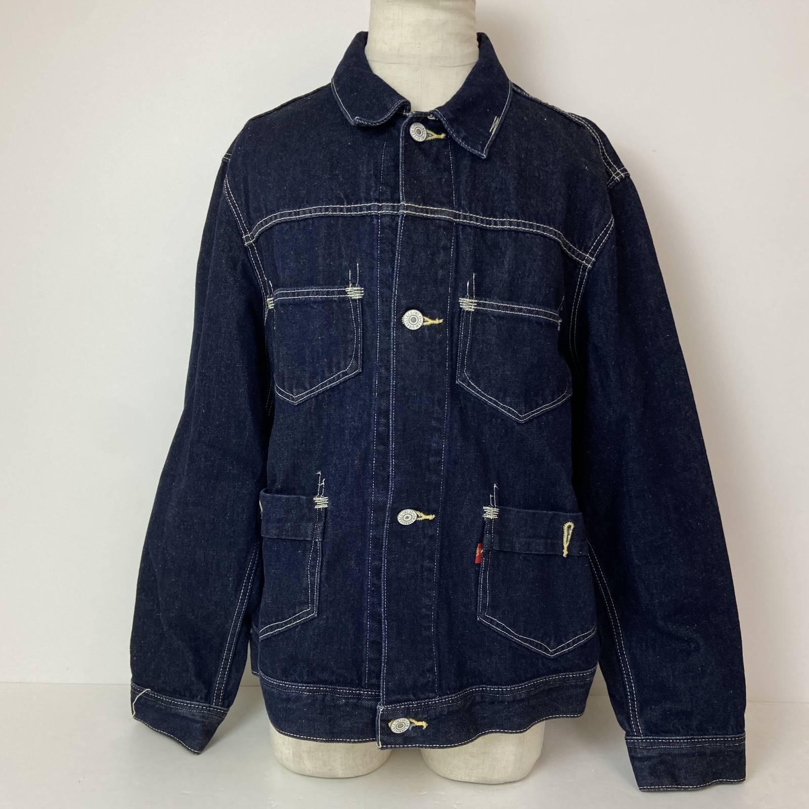 楽天トレーダー　楽天市場店04w5128〓※【中古】LEVI'S RED リーバイスレッド トラッカージャケット デニムジャケット PC9-A0142-0000 ブルー Lサイズ 【八王子店】