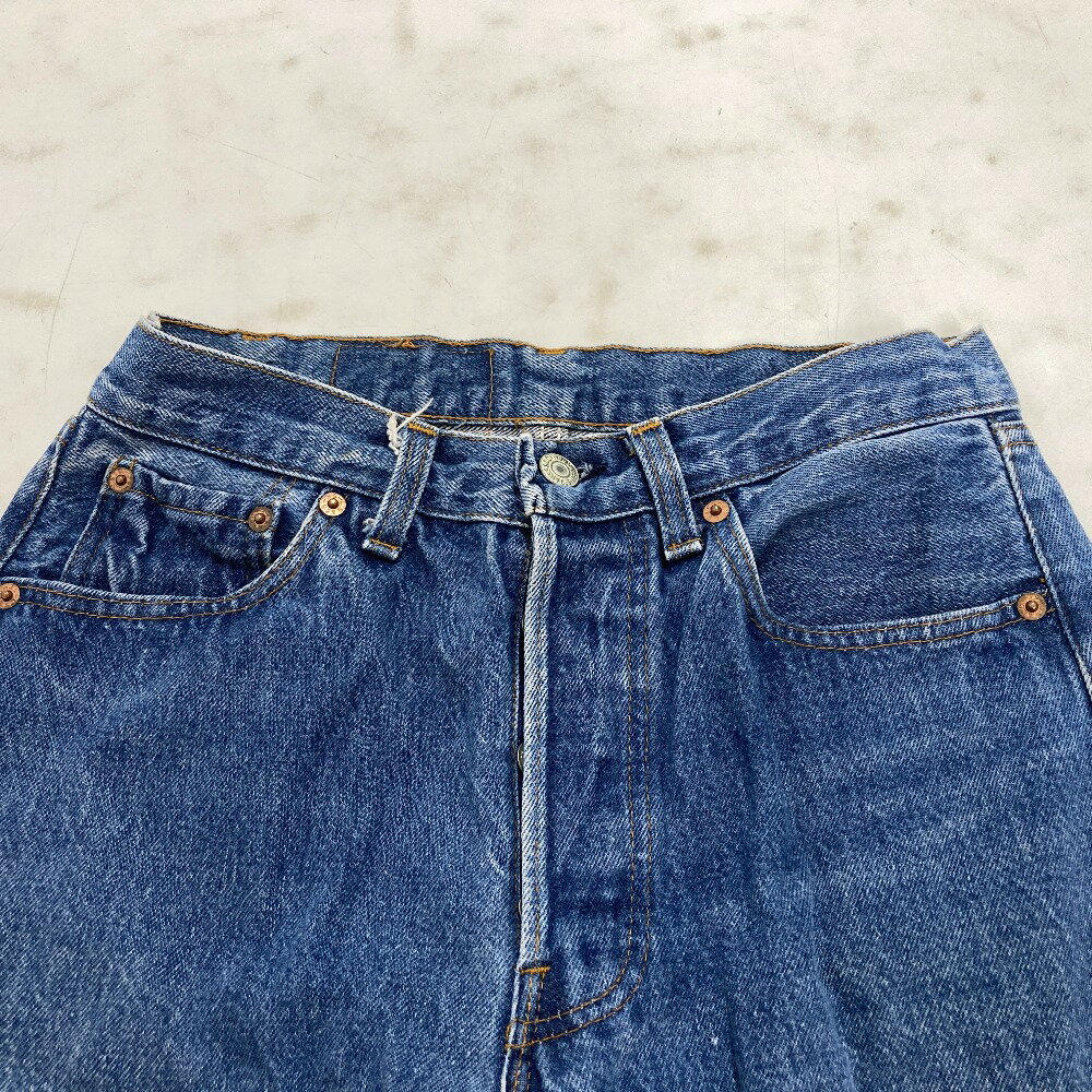 【中古】 リーバイス Levi's 90’s 501デニムパンツ ボタンフライ インディゴブルー サイズ30 USA製 メンズ ボタン裏刻印515 デニムパンツ コットン 02w20083 【牛久店】