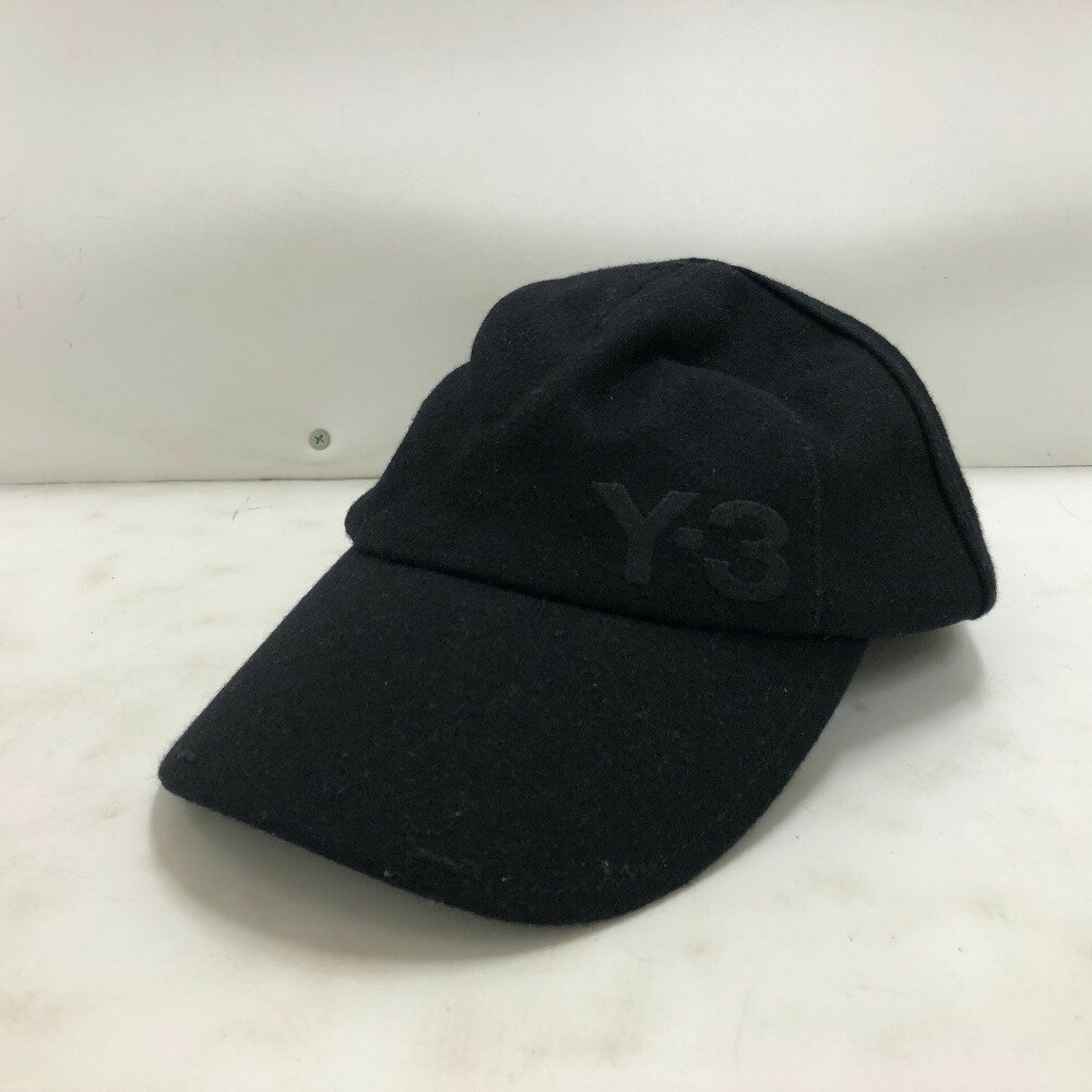 【中古】 Y-3 ワイスリー 山本耀司 ウール キャップ 帽子 ブラック 黒 キャップ ウール DT0890 02w20114 【牛久店】(4)