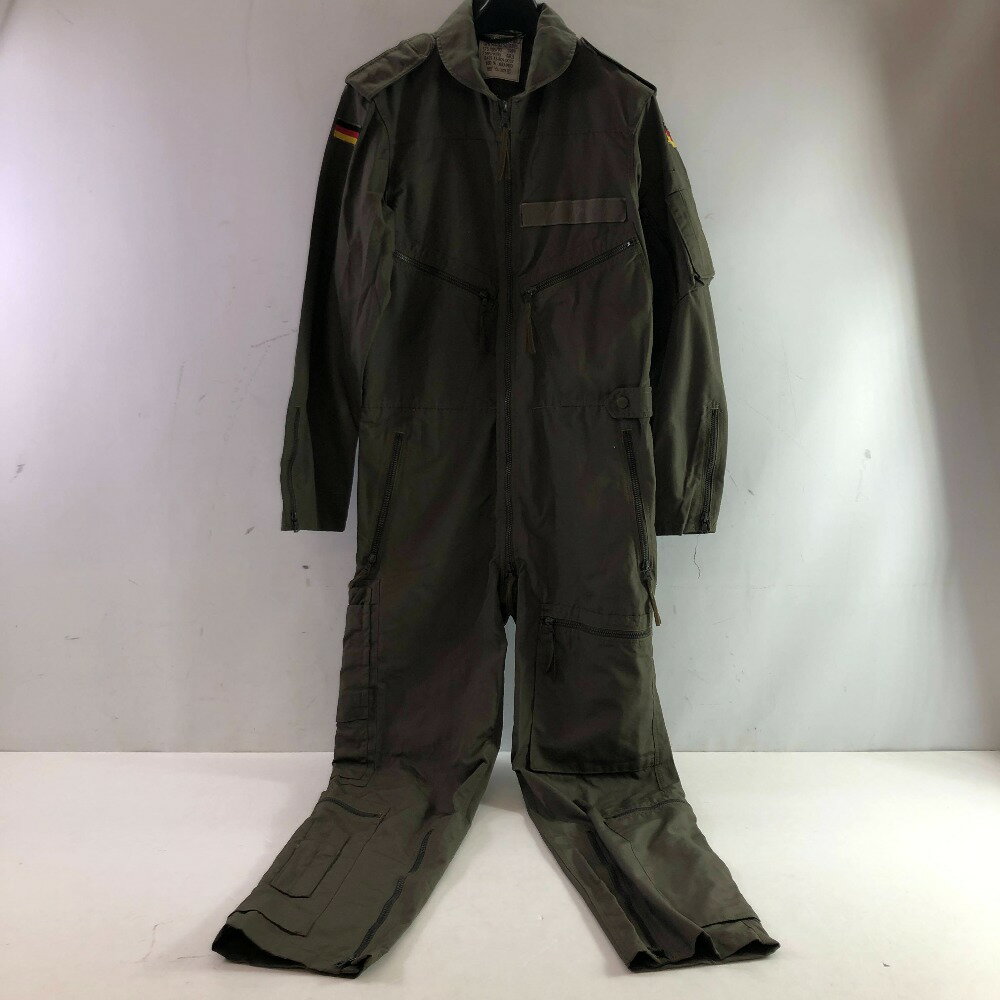 04w5190∞※【中古】 MARQUARDT & SCHULZ ミリタリーつなぎ パイロットスーツ ドイツ軍 サイズ 175-185 カーキ アラミド 【八王子店】