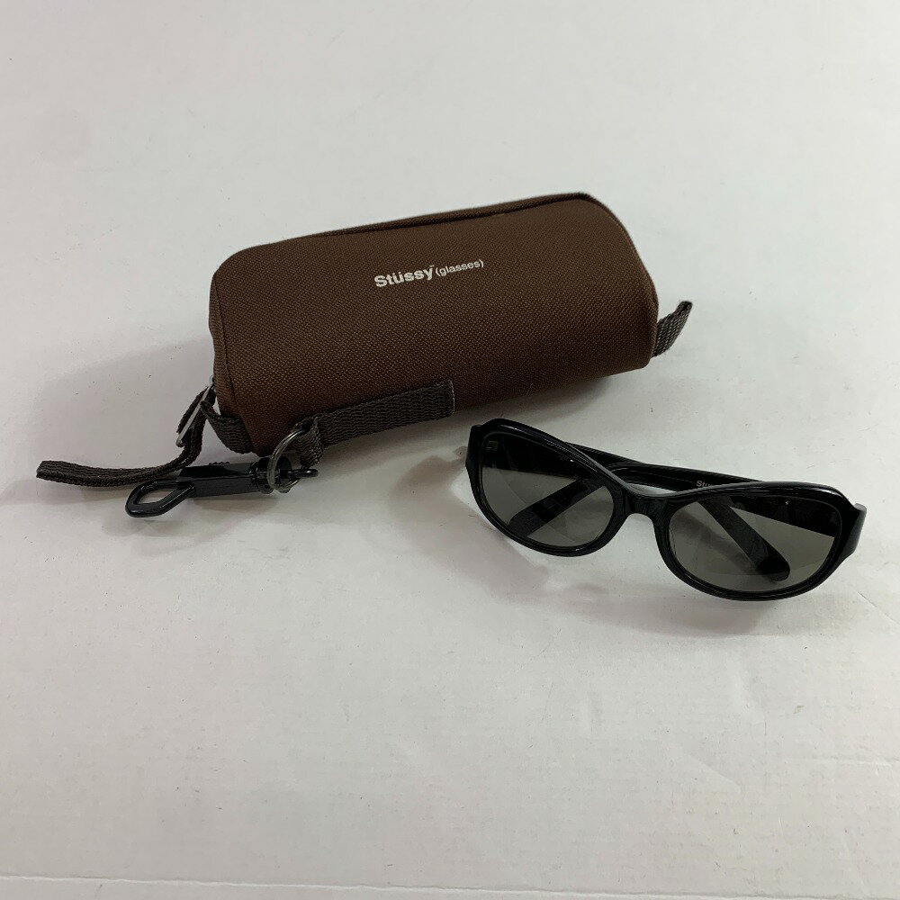 04w5235▽※【中古】STUSSY ステューシー VICTOR サングラス アイウェア メガネ ブラック ケース付き【八王子店】