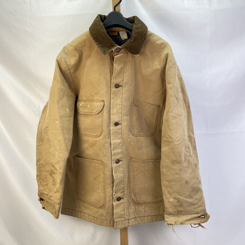 【中古】 BIG BEN ビッグベン カバーオール ダックジャケット 70s～80s ヴィンテージ ベージュ サイズ42 USA製 メンズ アウター コットン 01w-5659 【結城店】