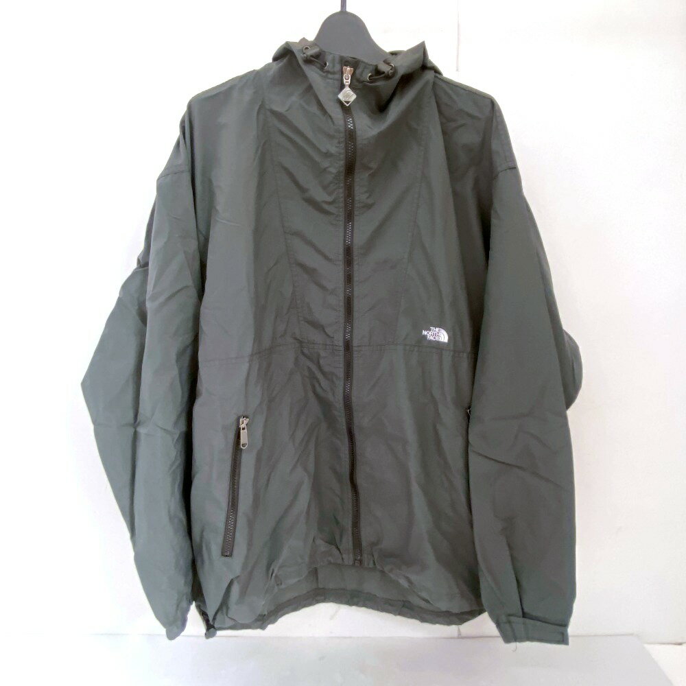 【中古】 THE NORTH FACE ザノースフェイス コンパクトジャケット ナイロンジャケット ブラック 黒 サイズL メンズ アウトドア アウター NP-2311 03w22021 【入間店】