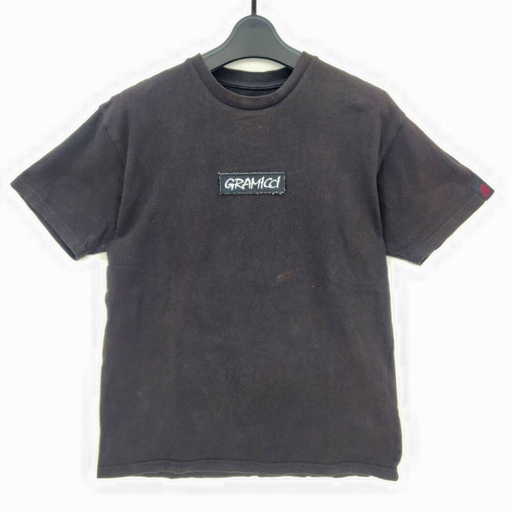 乐天商城 - 【中古】 グラミチ Gramicci ボックスロゴTシャツ ブラック サイズS メンズ 半袖Tシャツ コットン 05w19631 【館林店】