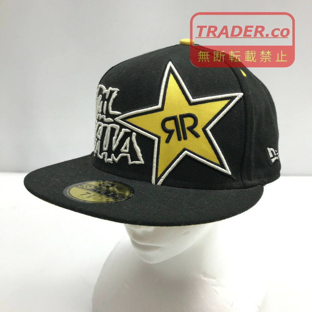  ニューエラ NEW ERA Metal Mulisha Rockstar 59FIFTY ブラック/イエロー メンズ キャップ 05w21780 