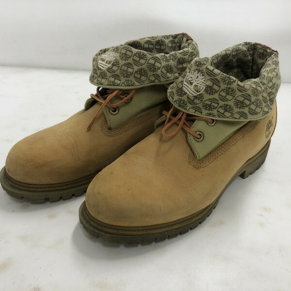 【中古】 Timberland (ティンバーランド) Roll Top Boots ロールトップブーツ 16035-8840 約26.5cm 茶 キャメル メンズ 箱なし 02r17042 中古品 【牛久店】