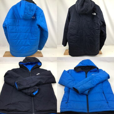 【中古】THE NORTH FACE ノースフェイス リバーシブルエニータイムインサレーテッドフーディ ジャケット NY82080 紺系 ネイビー 青 ブルー BLUE サイズL 中古品 01r2207