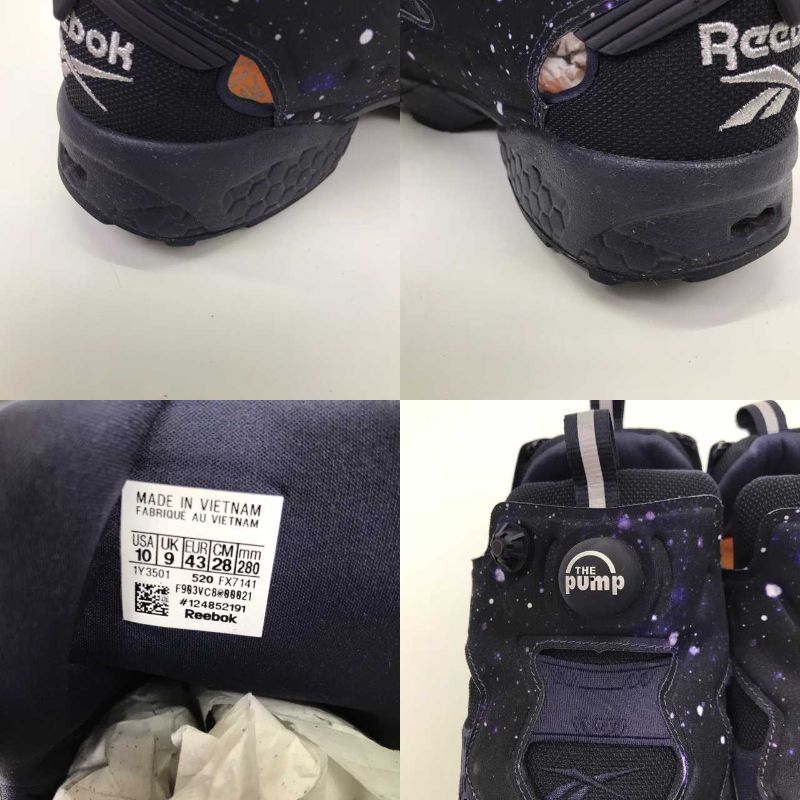 【中古】Reebok リーボック INSTAPUMP FURY OG for zozotown FX7141 靴 スニーカー 黒系 black ブラック 箱あり サイズ28cm 中古品 01r2363