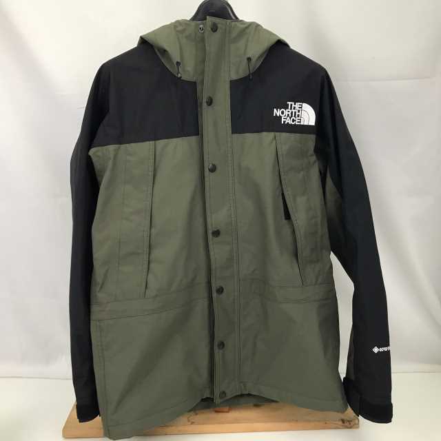 【中古】THE NORTH FACE ノースフェイス NP11384 マウンテンパーカー マウンテンライトジャケット サイズS カーキ 黒 BLACK ブラック 緑 グリーン 中古品 01r2388