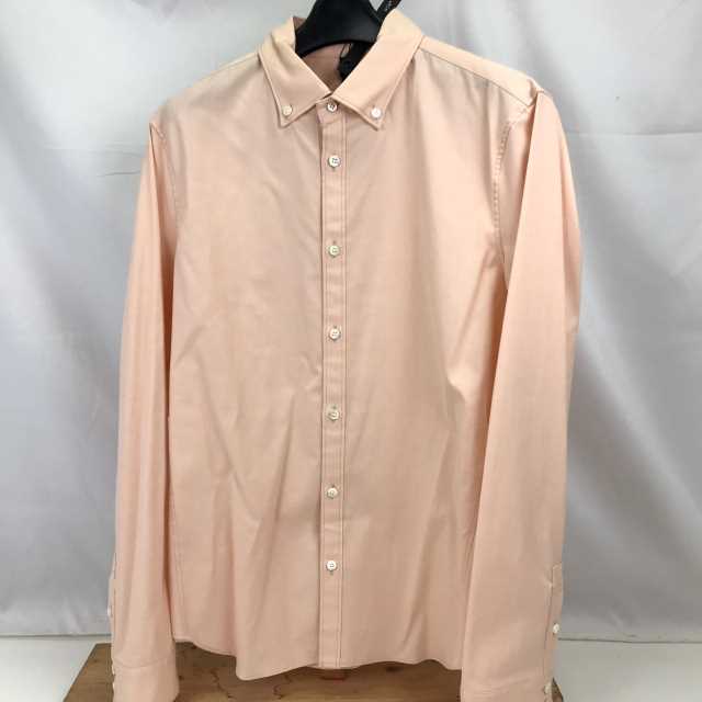 【中古】WJK ダブルジェーケー シンプル ボタン ダウン L/S シャツ タグ付き 4812-36i ピンク系 サーモンピンク サイズXL 中古品 01r2583