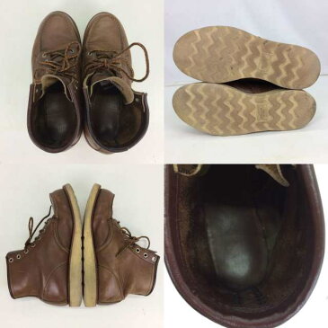 【中古】REDWING レッドウィング ワークブーツ アイリッシュセッター 刺繍羽タグ 靴 シューズ メンズ サイズ7E 1999年-2003年 茶色 BROWN ブラウン 箱なし 中古品 01r3080【結城店】