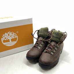 【中古】Timberland ティンバーランド EURO HIKER LEATHER ユーロ ハイカー レザー TB 095100 214 28.5cm ブラウン 箱あり メンズ ハイキングブーツ 中古品 01r8227【結城店】