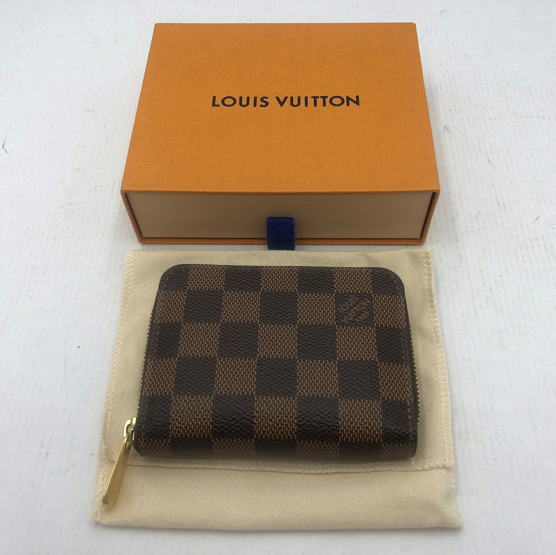【中古】LOUIS VUITTON ルイ・ヴィトン ダミエ・エベヌ ジッピー・コインパース N63070 SN4149 金具キズ 他美品 箱有り 中古品 01r6435【結城店】のサムネイル