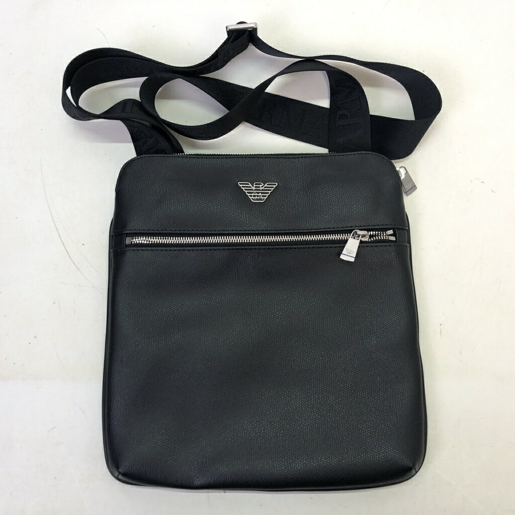 【中古】EMPORIO ARMANI エンポリオ アルマーニ ショルダーバッグ メンズ 鞄 メッセンジャーバッグ ブラック ブランド 黒 01r9482 中古品【結城店】