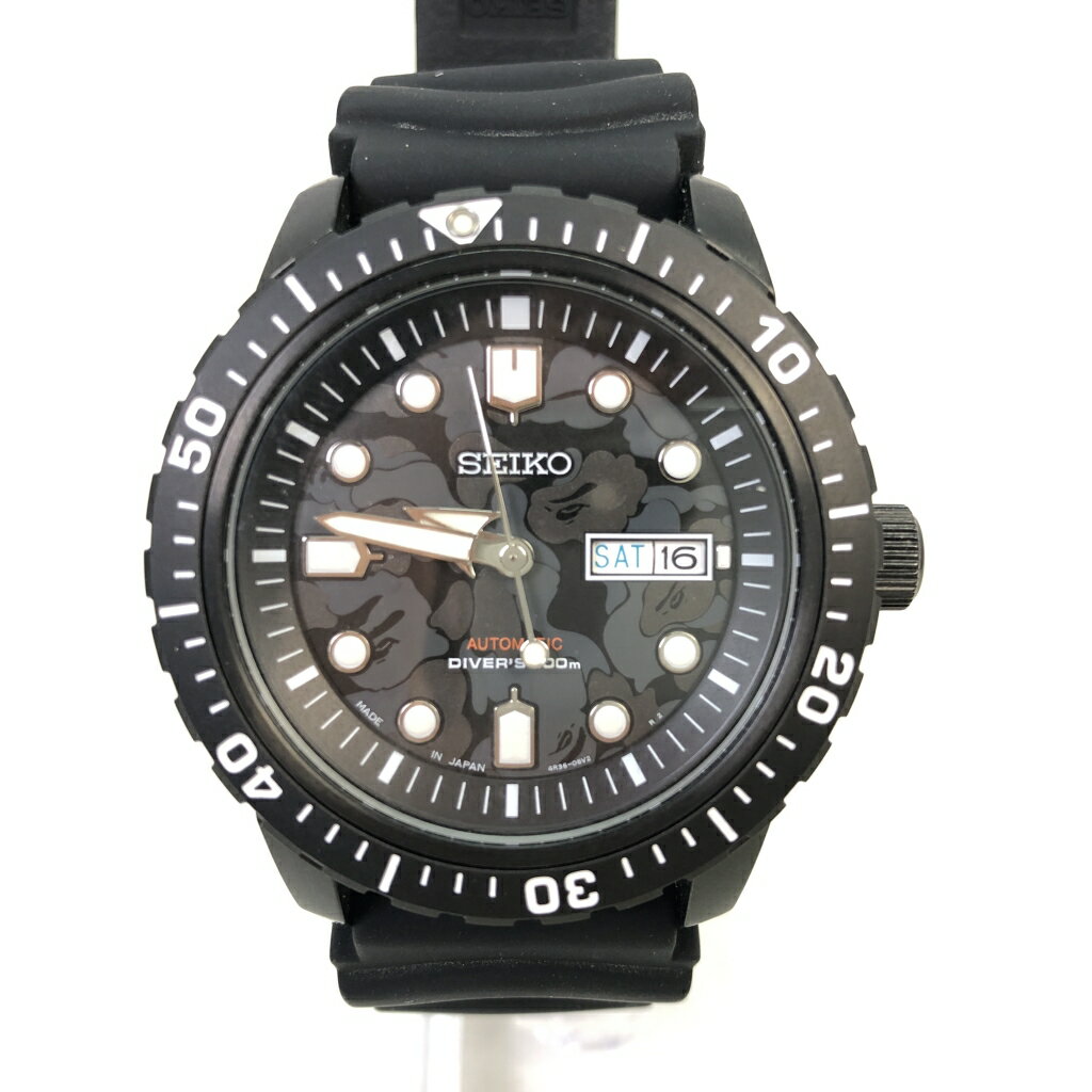 【中古】A BATHING APE BAPE×SEIKO CAMO MECHA