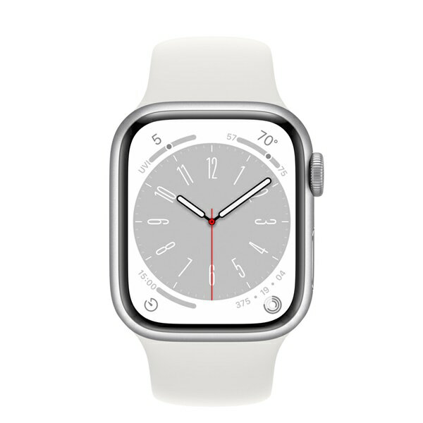 【Apple整備済製品】〈メーカー保証1年〉 Apple Watch Series8 Cellular 41mm シルバー アルミケース ホワイトスポーツバンド FP4A3ZP/A AW8 本体 アップルウォッチ