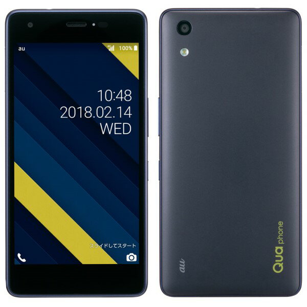 (並品) au 京セラ Qua phone QZ KYV44 32GB ネイビー KYV44QuaphoneQZ 本体 Android スマホ