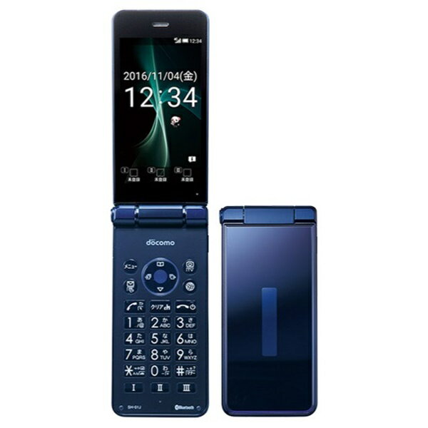 【中古】(並品) docomo SHARP AQUOS ケータイ 8GB ブルーブラック SH-01J【安心保証90日/赤ロム永久保証】AQUOSケータイ 本体 Android アンドロイド ガラホ