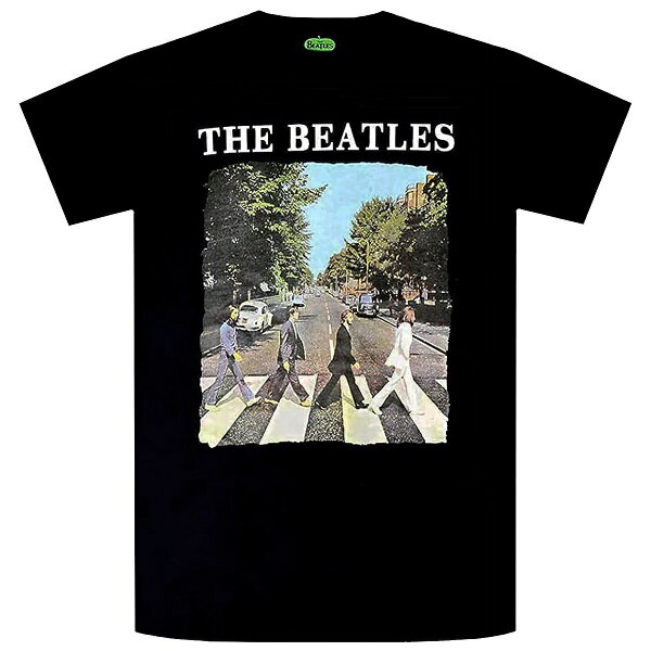 THE BEATLES ビートルズ Abbey Road Logo Tシャツ BLACK