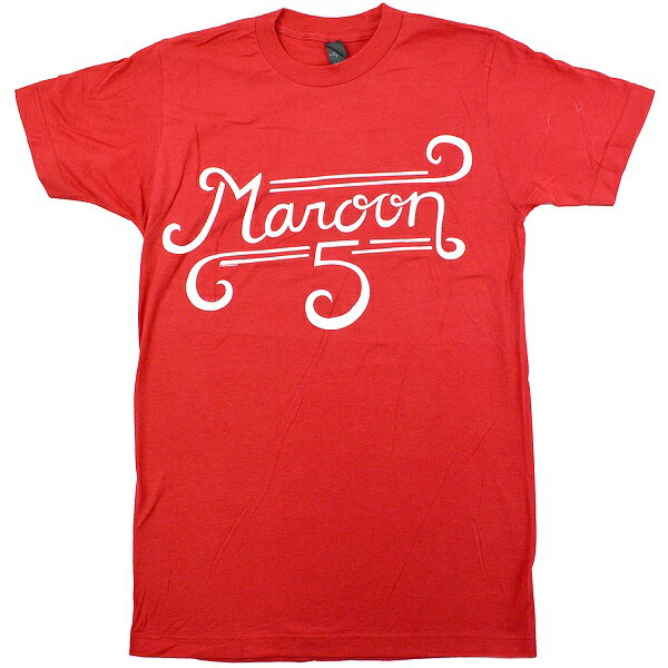 MAROON 5 Curl Logo Tシャツ