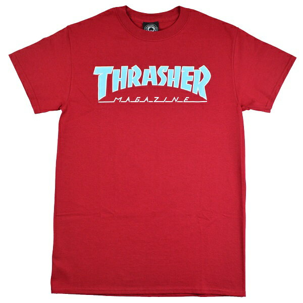 THRASHER スラッシャー Outlined Mag Logo Tシャツ CARDINAL USA企画