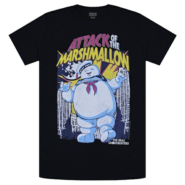 GHOSTBUSTERS ゴーストバスターズ Marshmallow Attacks Tシャツ