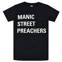 MANIC STREET PREACHERS マニックストリートプリーチャーズ Block Logo Tシャツ