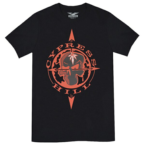 CYPRESS HILL サイプレスヒル Skull ＆ Compass Tシャツ BLACK