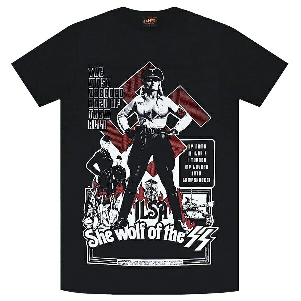 Ilsa, She-Wolf of the SS イルザ ナチ女収容所 悪魔の生体実験 Tシャツ