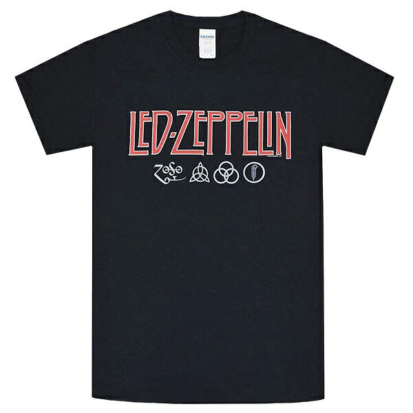 LED ZEPPELIN レッドツェッペリン Logo Symbols Tシャツ
