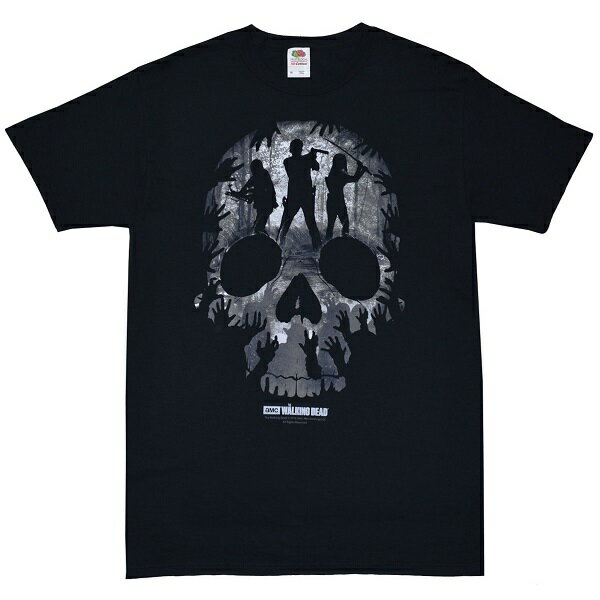 楽天GEEKHEADTHE WALKING DEAD ウォーキングデッド Three Character skull Tシャツ