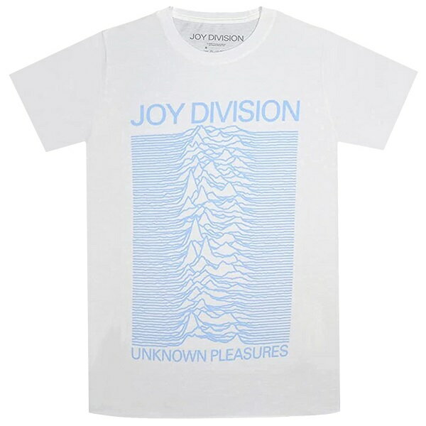 JOY DIVISION ジョイディヴィジョン Unknown Pleasures Blue On White Tシャツ