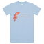 DAVID BOWIE デヴィッドボウイ Aladdin Sane Eye Flash Tシャツ LIGHT BLUE