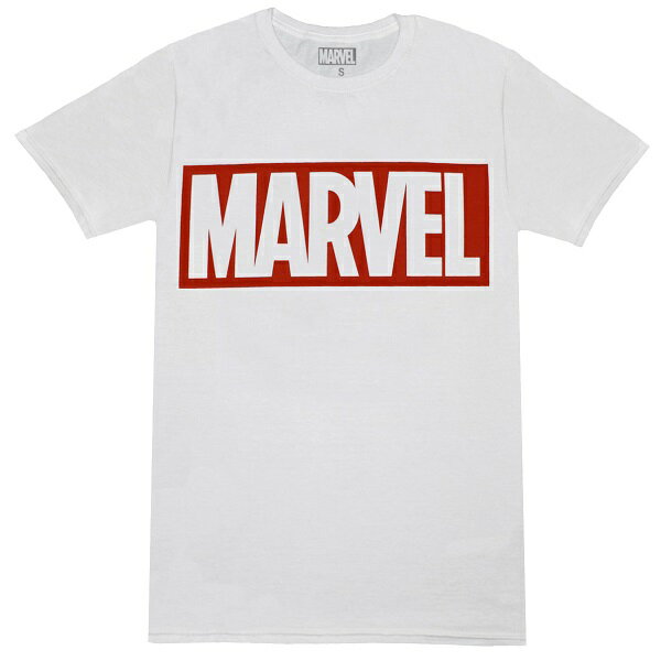 MARVEL COMICS マーベルコミック Box Logo Tシャツ WHITE