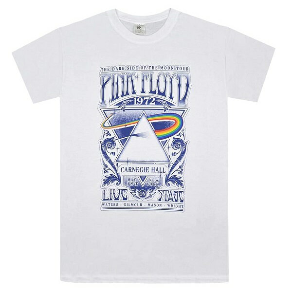 PINK FLOYD ピンクフロイド Carnegie Hall Poster Tシャツ WHITE