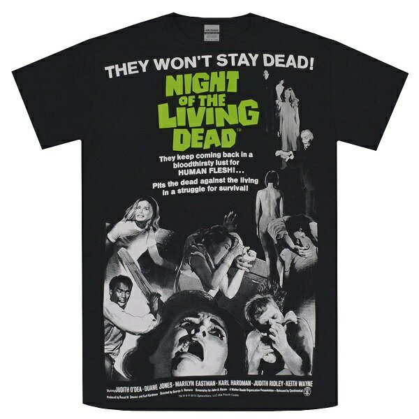 楽天GEEKHEADNIGHT OF THE LIVING DEAD ナイトオブザリビングデッド Movie Poster Tシャツ