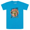 GORILLAZ ゴリラズ Group Circle Rise Tシャツ TURQUOISE BLUE