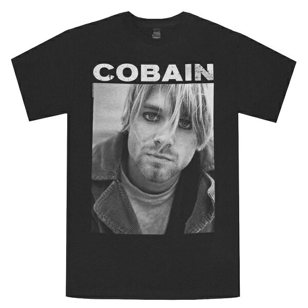 KURT COBAIN カートコバーン Cobain With Eyeliner Photo Tシャツ