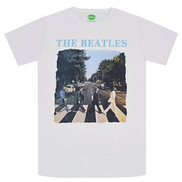 THE BEATLES ビートルズ Abbey Road & Logo Tシャツ WHITE
