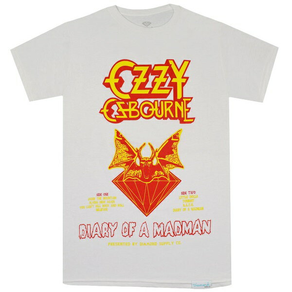 OZZY OSBOURNE × DIAMOND SUPPLY CO. オジーオズボーン × ダイヤモンドサプライ Diary Of A Madman Tシャツ WHITE