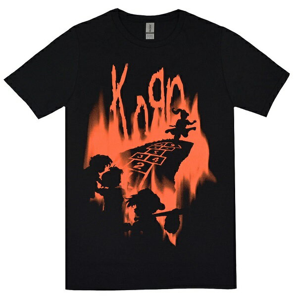 KORN コーン Hopscotch Flame Tシャツ