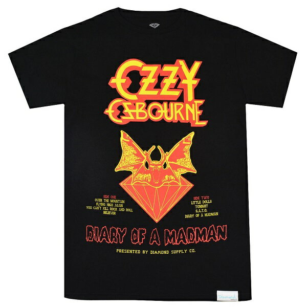 OZZY OSBOURNE × DIAMOND SUPPLY CO. オジーオズボーン × ダイヤモンドサプライ Diary Of A Madman Tシャツ BLACK 1