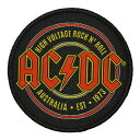 AC/DC エーシーディーシー High Voltage Rock 'N' Roll Patch ワッペン