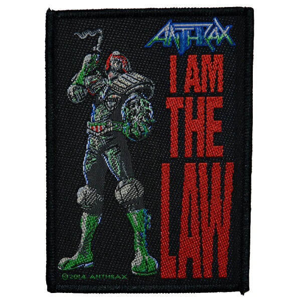 楽天GEEKHEADANTHRAX アンスラックス I Am The Law Patch ワッペン