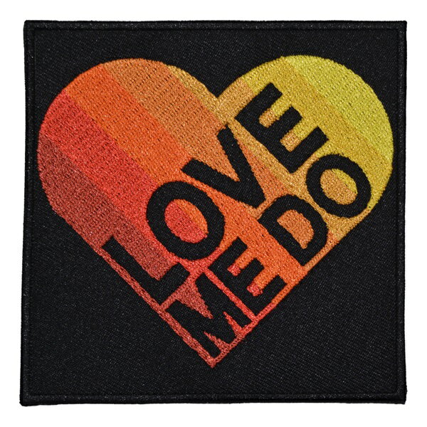 THE BEATLES ビートルズ Love Me Do Gradient Heart Patch ワッペン